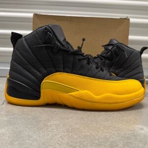 Black and Yellow High-Top Sneakers